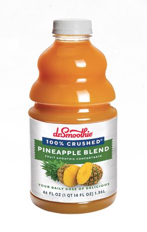 Dr. Smoothie 100% Crushed Pineapple Smoothie Concentrate (46oz bottle)